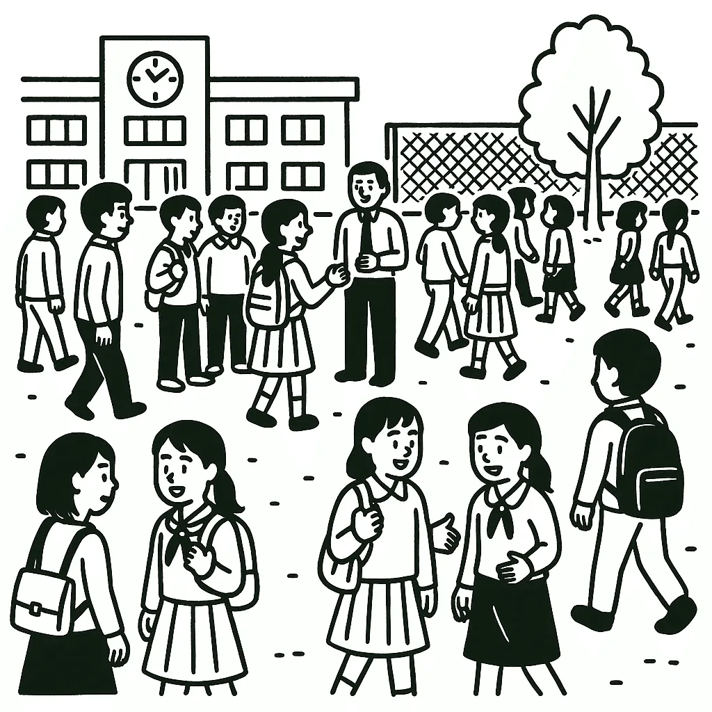 離合集散の意味を表すイラスト