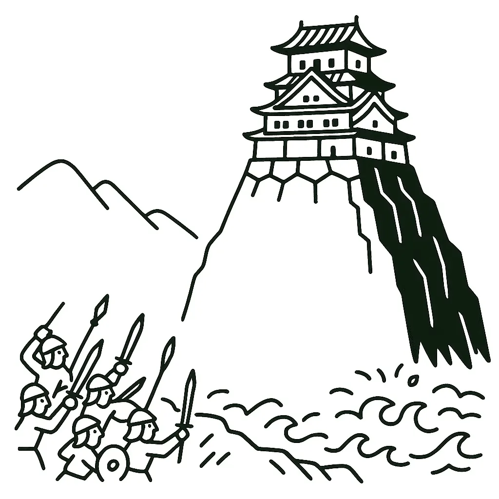 難攻不落の意味を表すイラスト