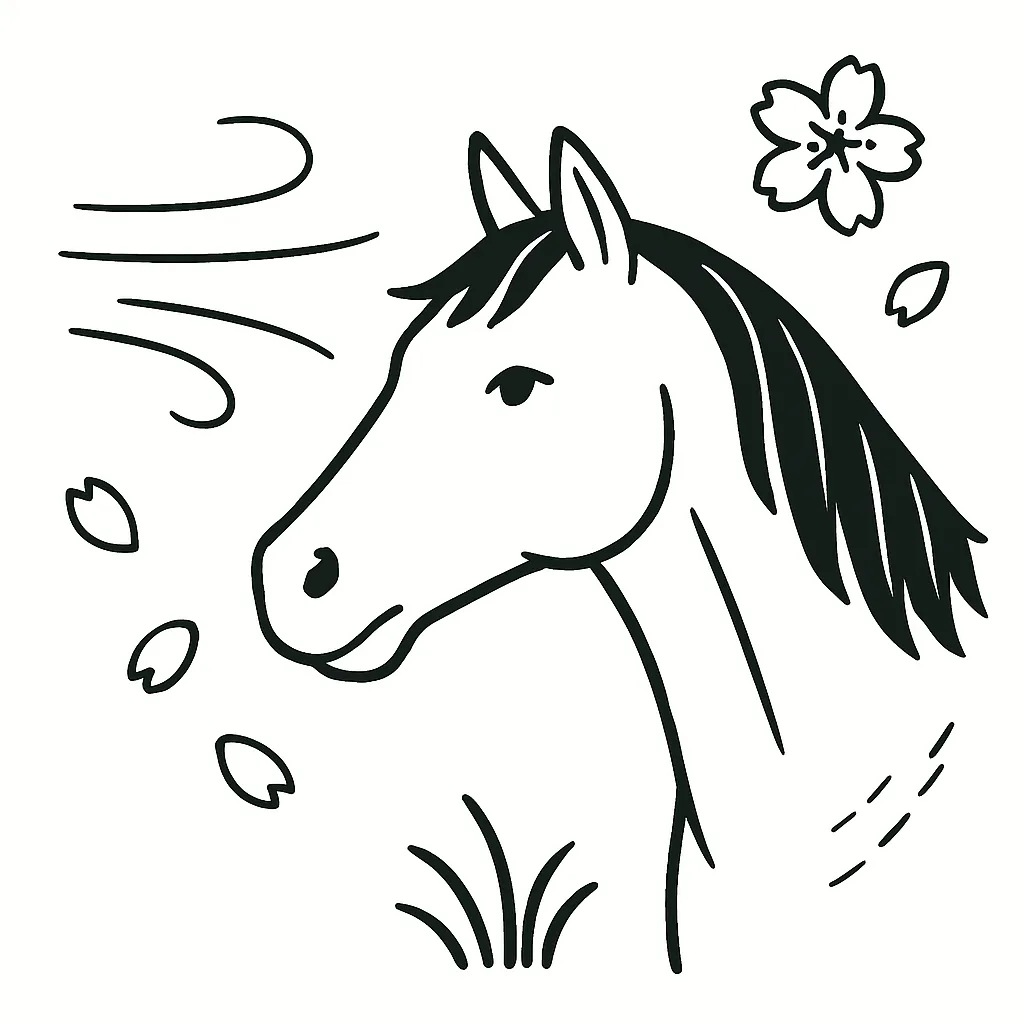 馬耳東風の意味を表すイラスト